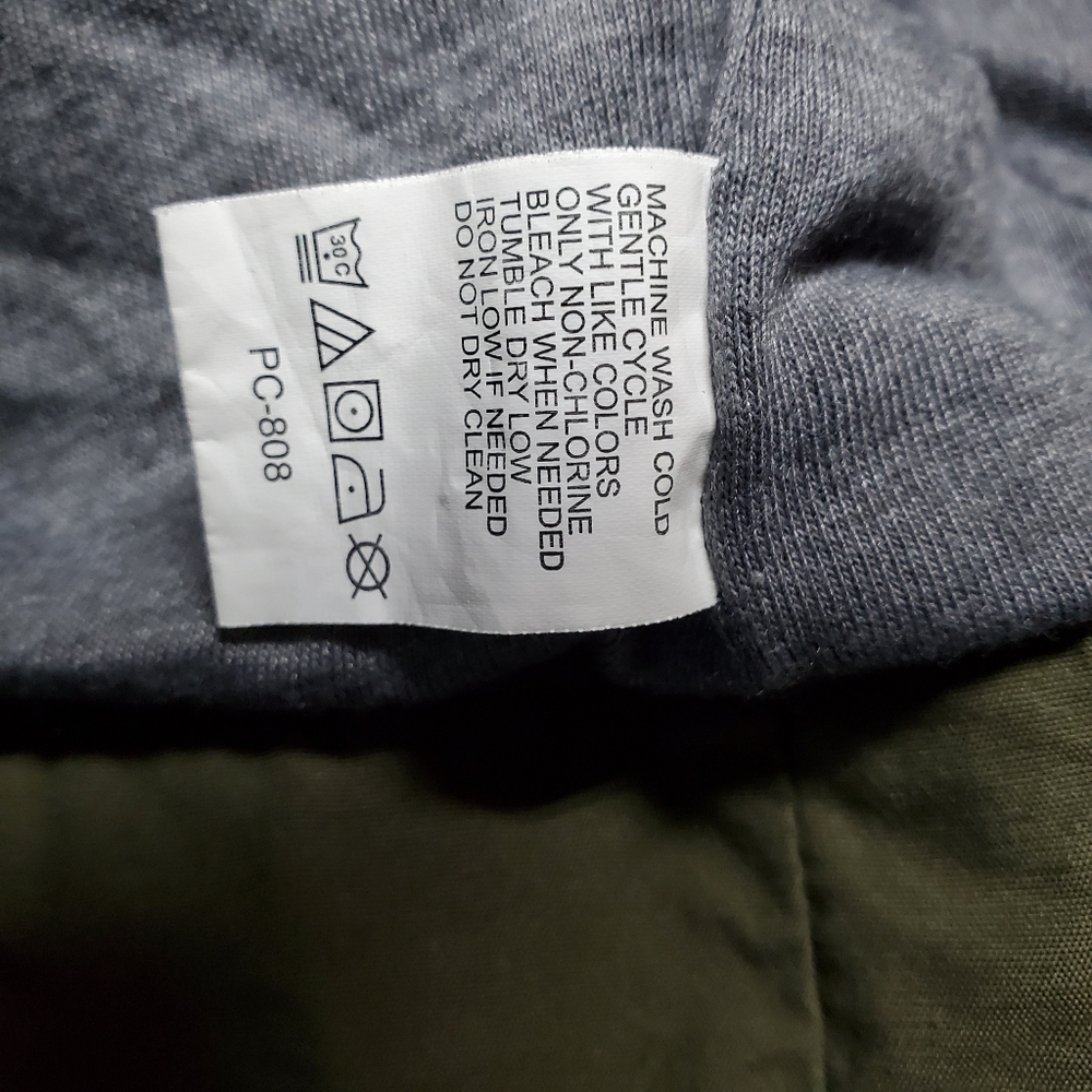 Timberland Men's light jacket army green zip up LG - Picture 11 of 13